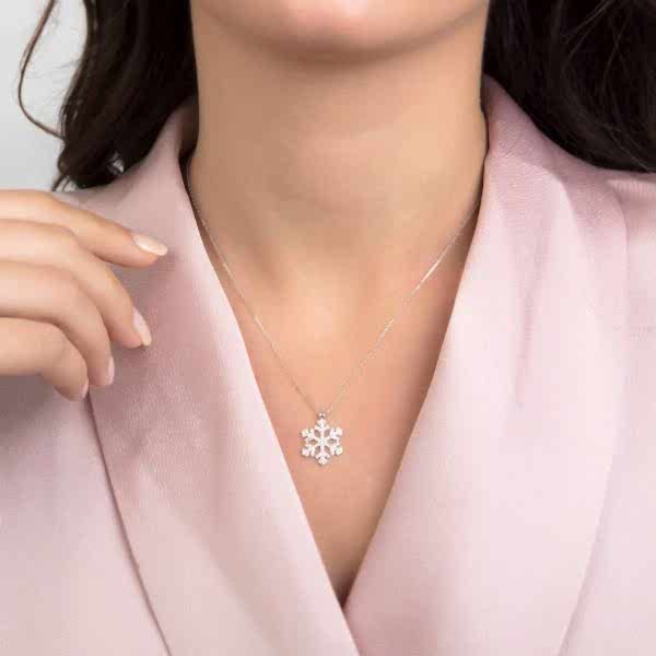 Kar Tanesi Kolye 4