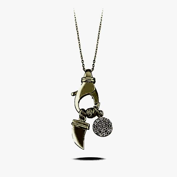 Papağan Kilitli Kolye - 14 Ayar Altın