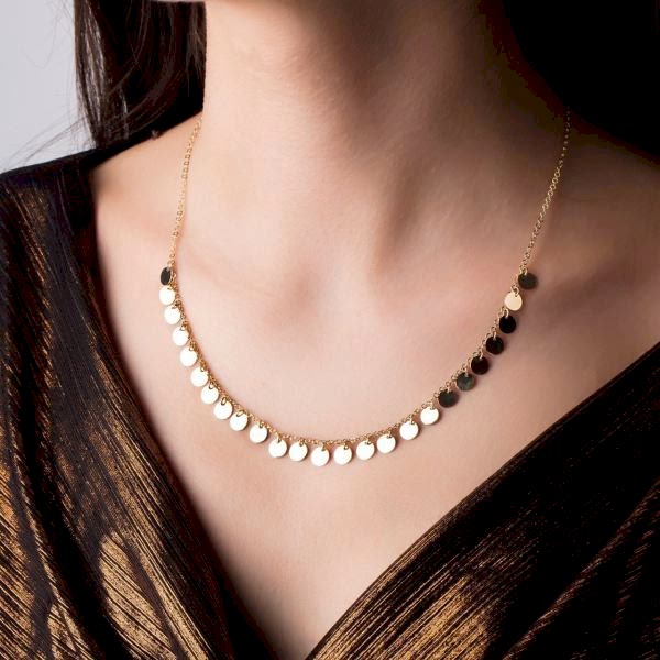 Pullu Kolye - 14 Ayar Altın