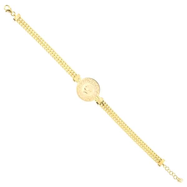 Ziynet Çeyrekli Altın Bileklik (Viyana Zincirli)