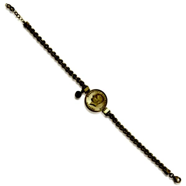 Ata Yarımlı Altın Bileklik (Güverse Zincirli)