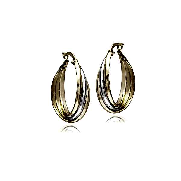 Halka Küpe 3'lü - 14 Ayar Altın