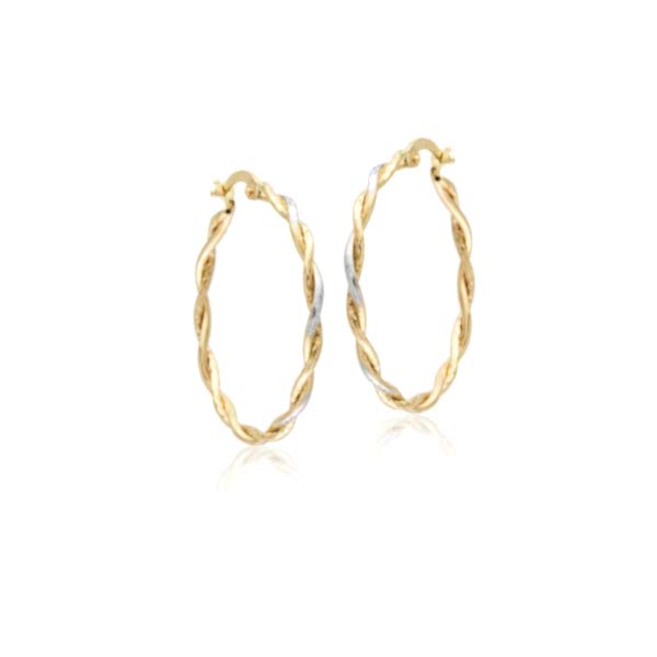 Halka Burgu Küpe - 14 Ayar Altın