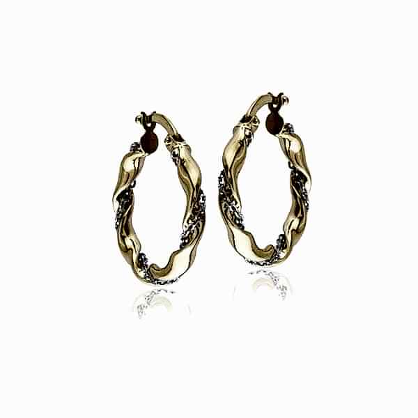 Halka Burgu Küpe - 14 Ayar Altın