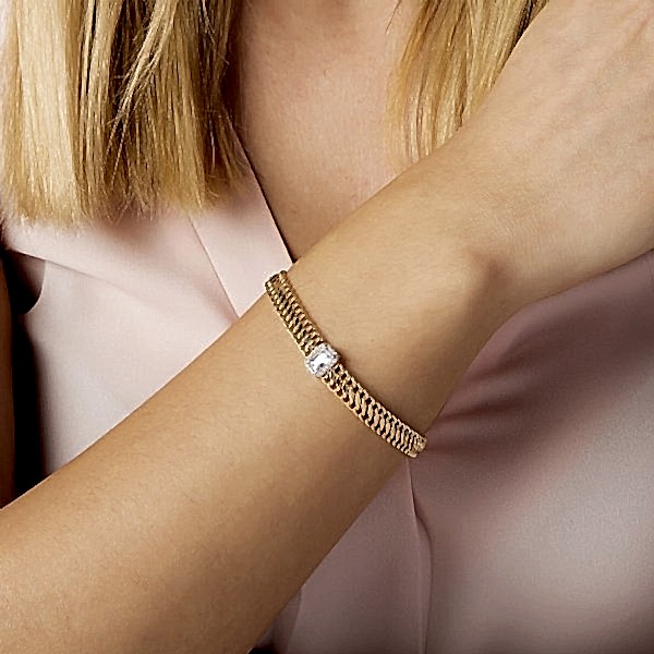 Bagetli Viyana Bileklik - 14 Ayar Altın