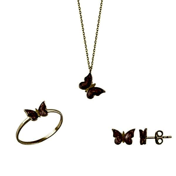 Mineli Kelebek 3'lü Set