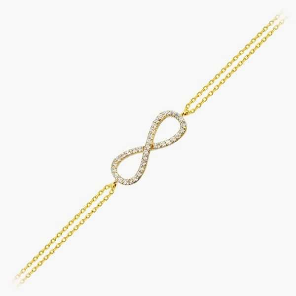 Sonsuzluk Bileklik Taşlı