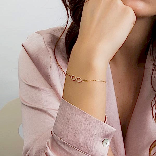 Sonsuzluk Bileklik Taşlı