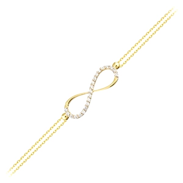 Sonsuzluk Bileklik Yarı Taşlı