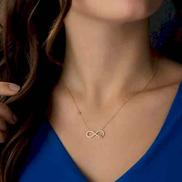 Sonsuzluk Kelebekli Kolye