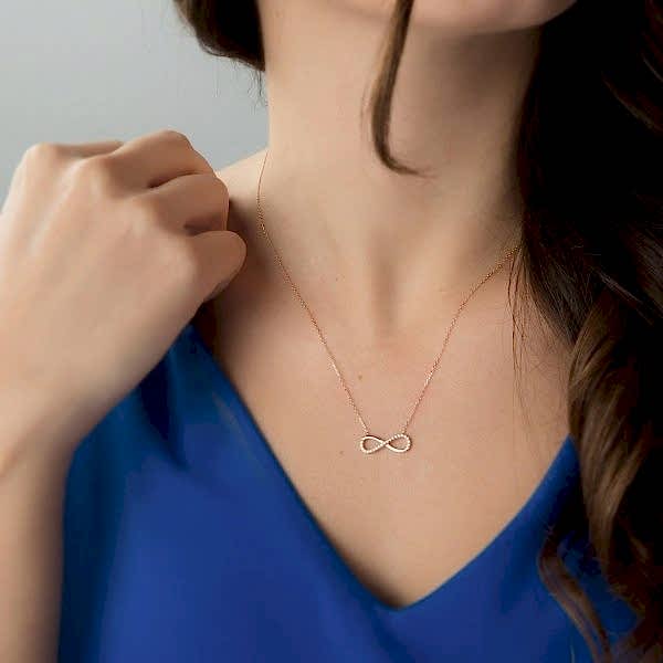 Sonsuzluk Kolye (Yarı Taşlı)