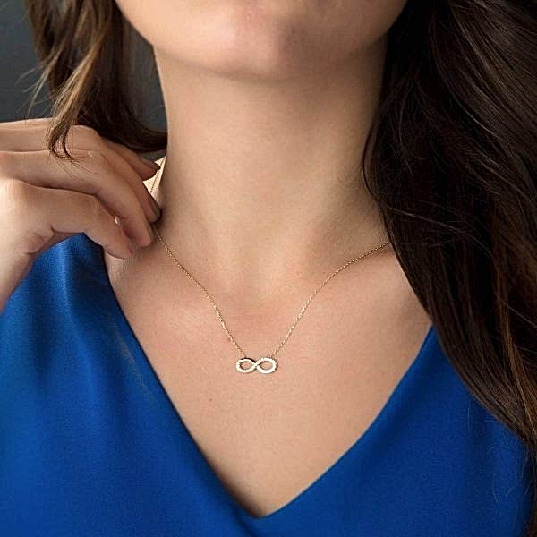 Sonsuzluk Kolye (Yarı Taşlı)