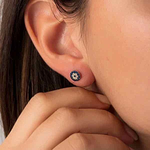 Sosyete Gözlü Küpe (Mini)